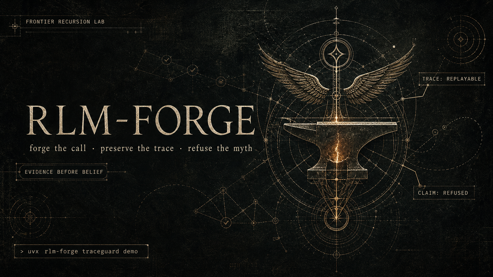 RLM-FORGE — Frontier Recursion Lab